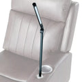 Black Thomas Payne LED Reading Light mounted on beige RV recliner armrest - Lifestyle View | United RV Parts