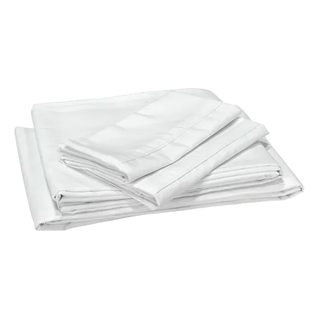 White Microfiber Sheet Set - Folded Stack View | United RV Parts