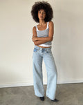 Image of Low Rise Roomy Jeans in 80's Light Wash Blue