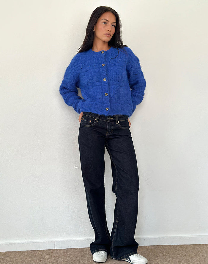 Image of Luciana Cardigan in Cobalt Blue