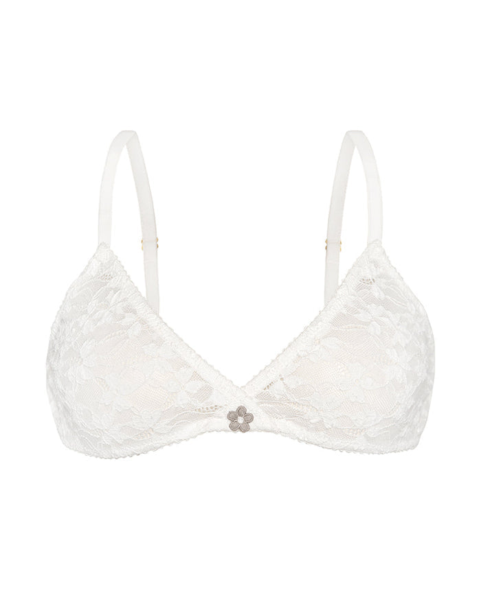 Image of Lunara Bra in Floral Compact Lace Ivory