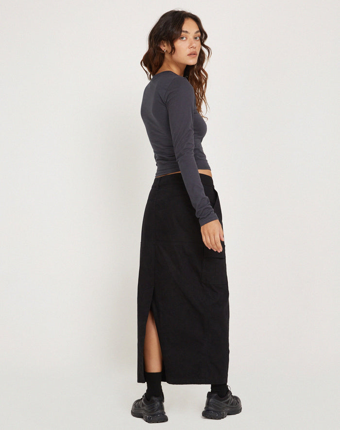 Image of Mague Long Sleeve Top in Ocean Storm