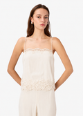 Maiya Silk Camisole Bone