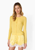 Maura Lightweight Cardigan Custard