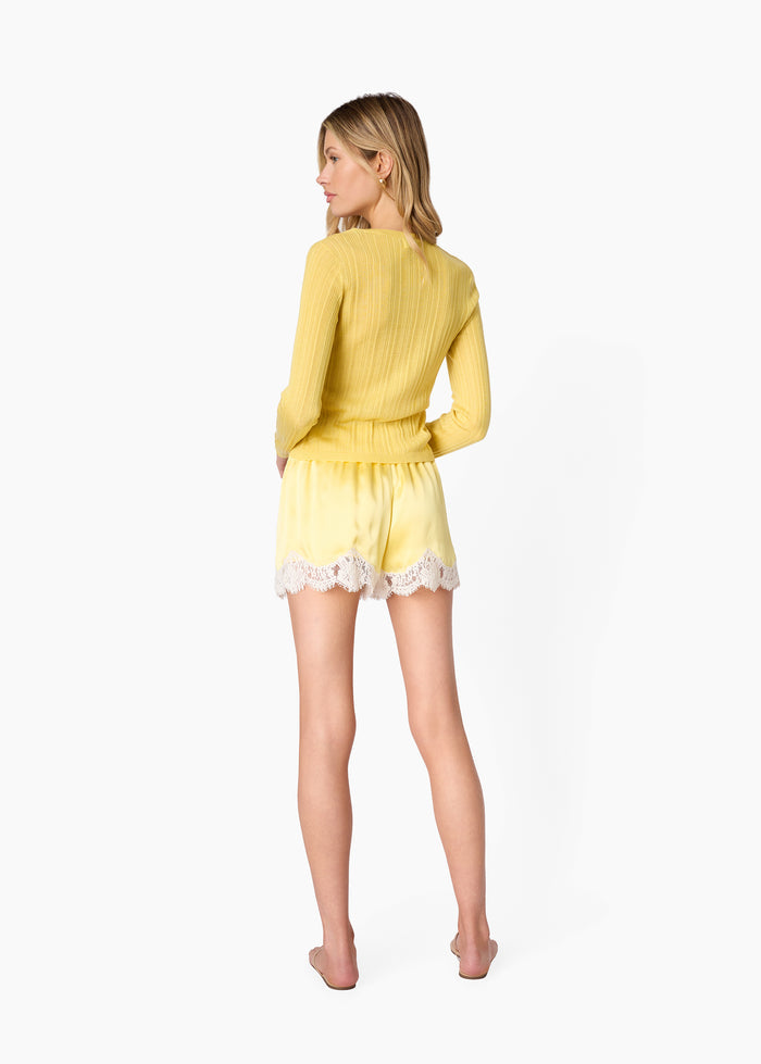 Maura Lightweight Cardigan Custard