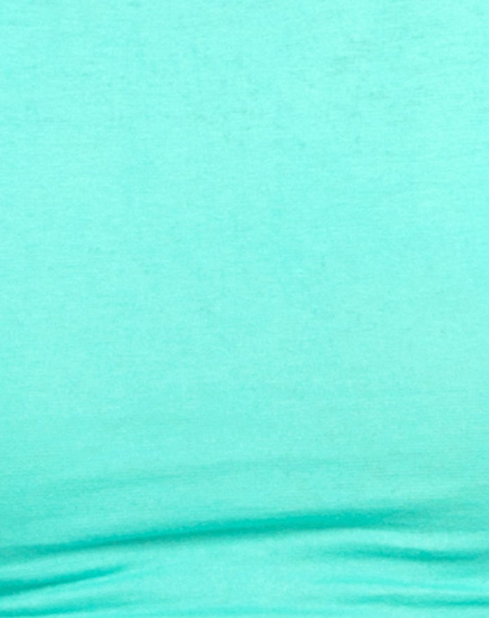 Image of Motel Folly Strappy Crop in Aquamarine