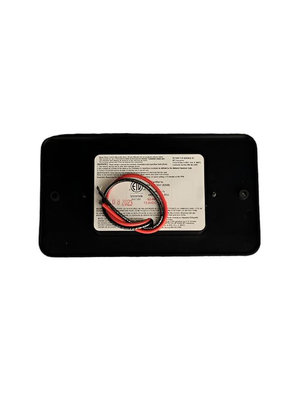 Black MTI CO Detector with Wiring Harness - Rear Package View | United RV Parts
