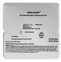White MTI Industries 45-742-WT LP CO Alarm Instructions - Top View | United RV Parts