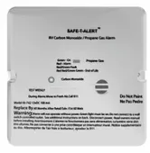 White MTI Industries 45-742-WT LP CO Alarm Instructions - Top View | United RV Parts