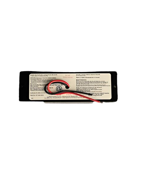Black LP Gas Detector - Bottom View with Wiring Diagram Label | United RV Parts