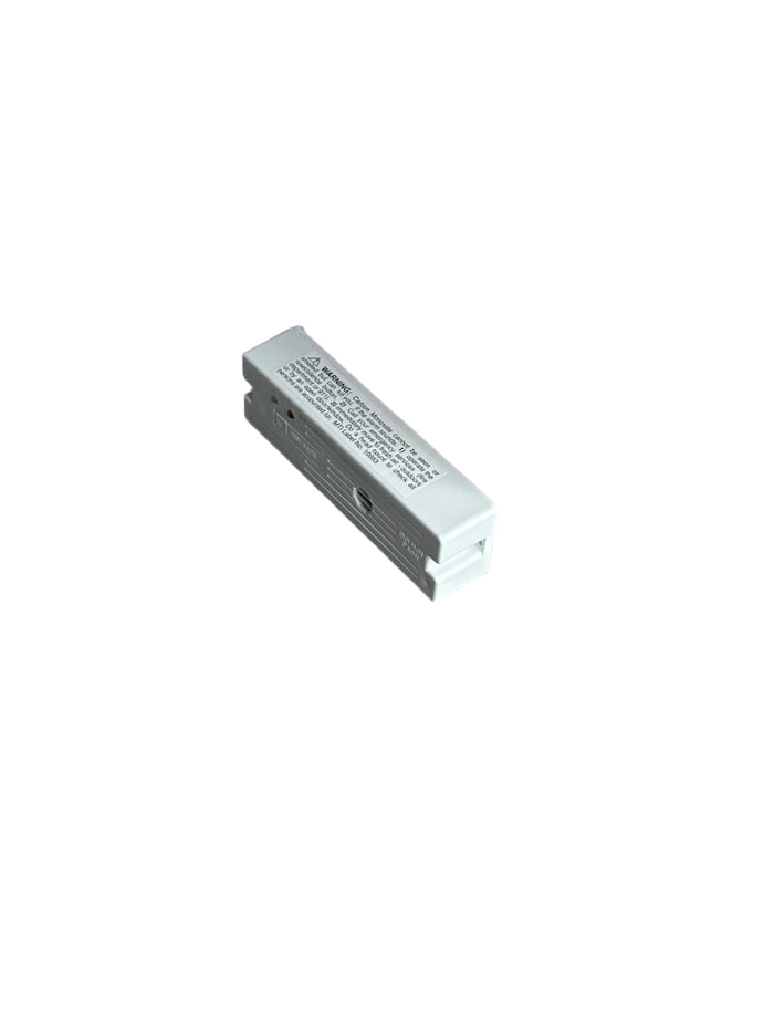 White Safe-T-Alert 35-741 RV Carbon Monoxide Propane Alarm - Angled End View | United RV Parts