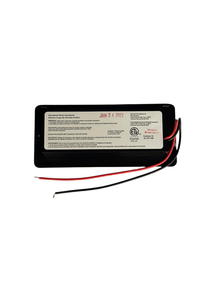 Black MTI 30-442-P Propane Gas Detector - Back View with Wires | United RV Parts
