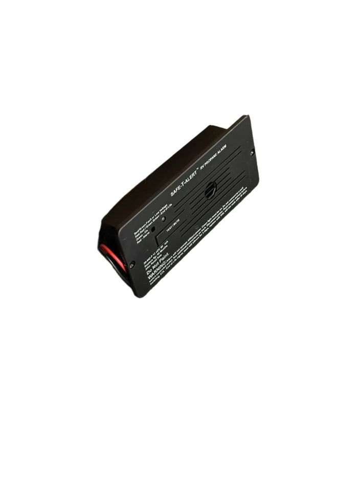 Black Safe-T-Alert Propane Alarm - Tilted Side View | United RV Parts