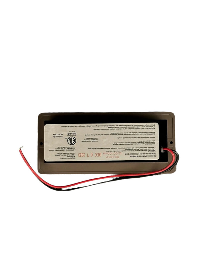 Brown MTI LP Gas Detector - Back View with Wiring | United RV Parts