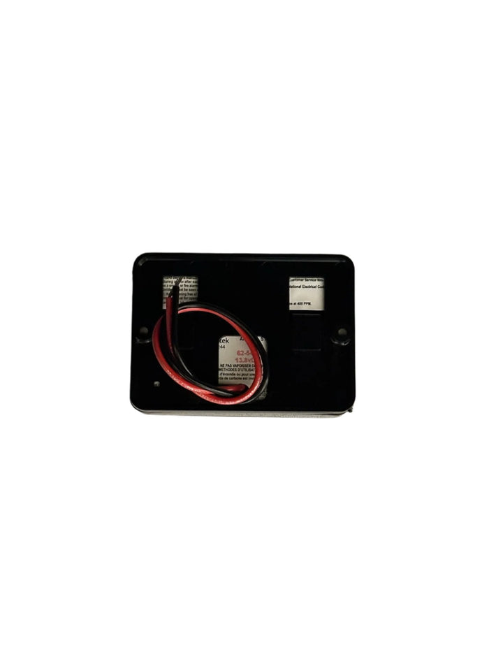 Black MTI Mini CO Alarm - Back View with Wiring | United RV Parts