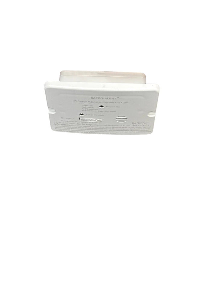 White MTI Industries Dual LP/CO Alarm - Flush Mount Installation View | United RV Parts