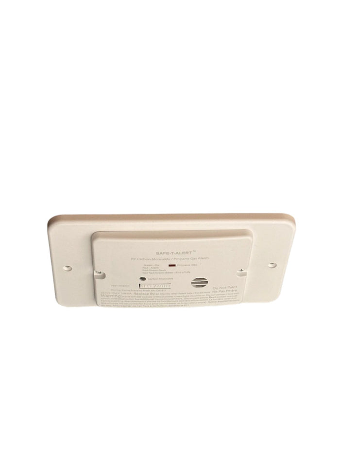 White MTI Industries Safe-T-Alert LP/CO Alarm - Flush Mount Front Detail | United RV Parts