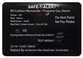 Black MTI SAFE-T-ALERT 25-741 LP/CO Alarm - Front View | United RV Parts