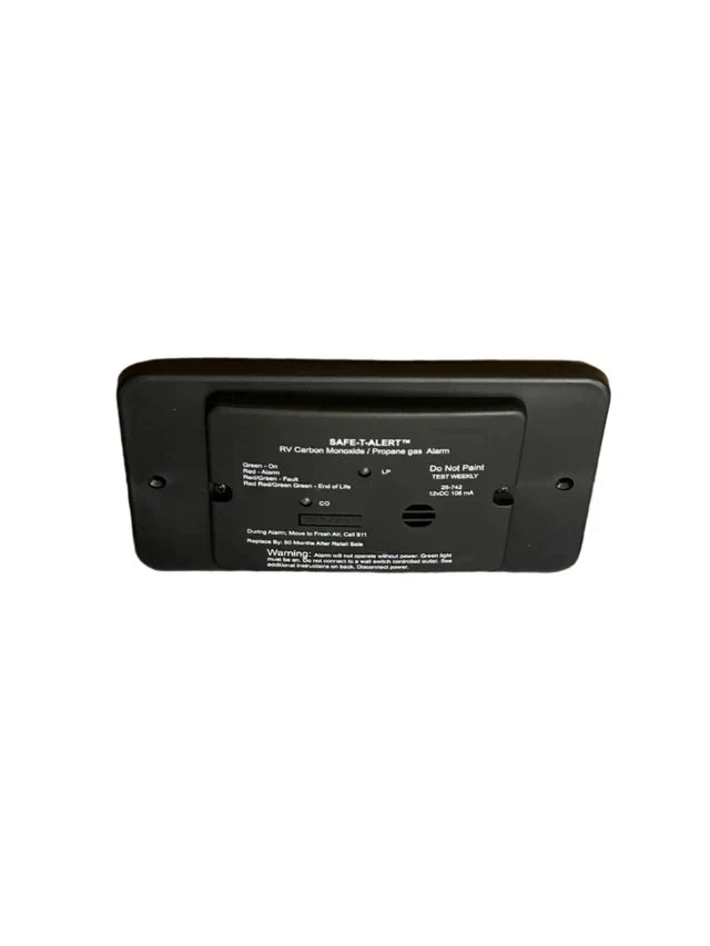 Black MTI Industries LP/CO Alarm 25-742 - Side Profile View | United RV Parts