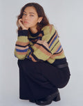 image of Munella Knitted Jumper in Mixed Stripe