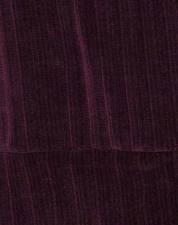 Image of Neve Oversize Jumper Dress in Chenille Plum
