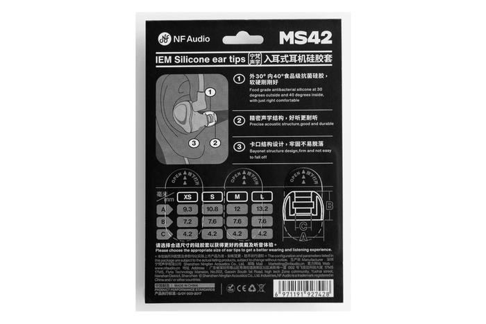 NFAUDIO MS42 Earphone Eartips