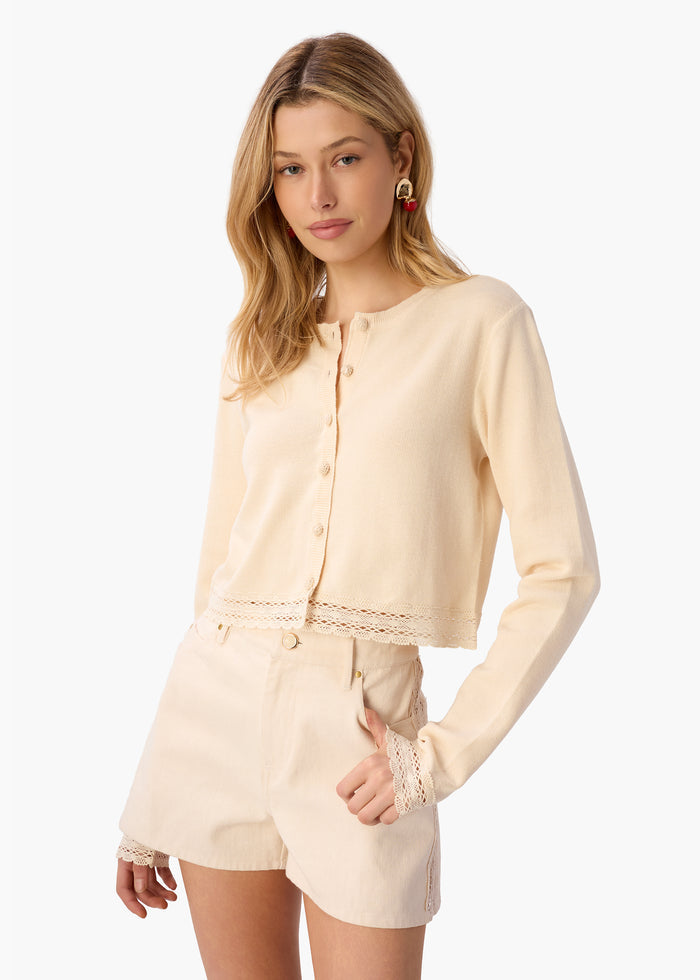 Nicola Cardigan Bone