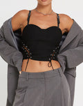 Image of Nilati Crop Top in Black