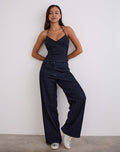 Image of Nuvia Trousers in Chambray Indigo