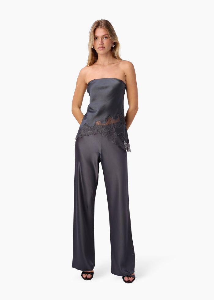 Odessa Strapless Camisole Coal