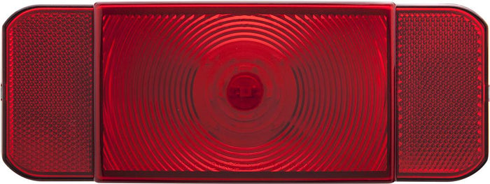 Red Optronics RVSTLB60FS RV Tail Light Black Base - Front View | United RV Parts