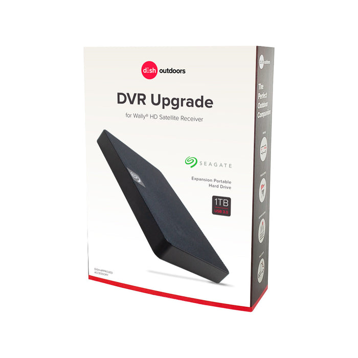DISH Outdoors DVR Upgrade Box with Seagate 1TB Hard Drive - Product Packaging | United RV Parts
