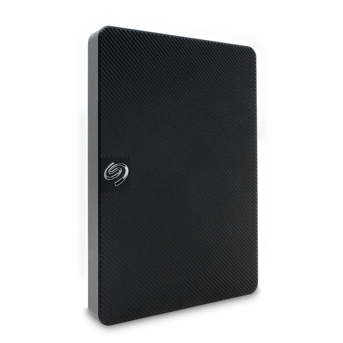 Black Seagate 1TB External Hard Drive - Front View | United RV Parts