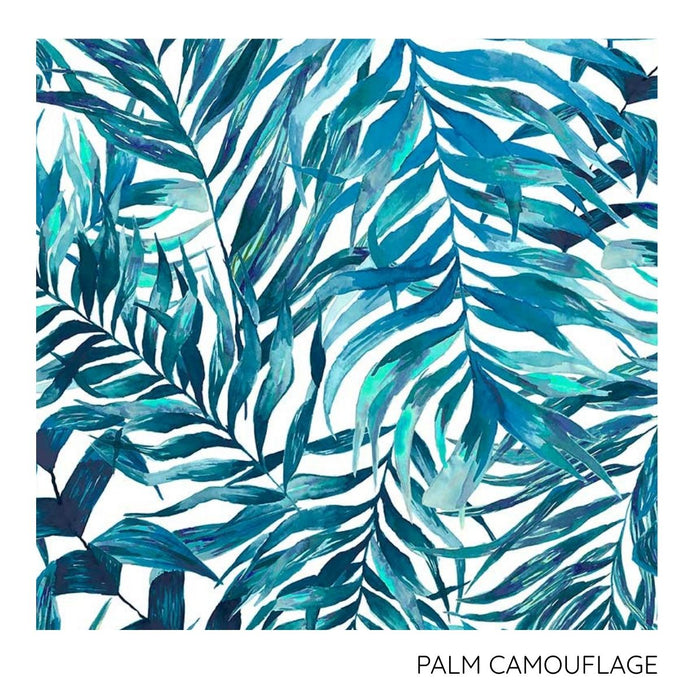 PALM CAMOUFLAGE LOUISE WRAP TANKINI TOP