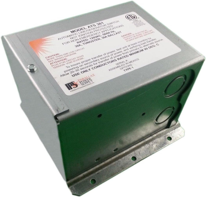 Green Metal Parallax ATS301 Transfer Switch - Side Angle | United RV Parts