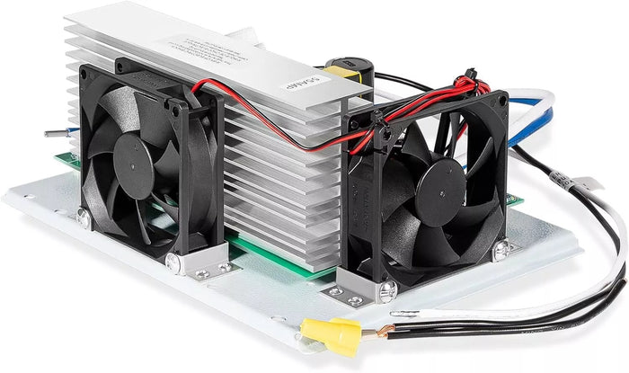 Parallax 081-7155-000 Converter - End View Showing Dual Cooling Fans | United RV Parts