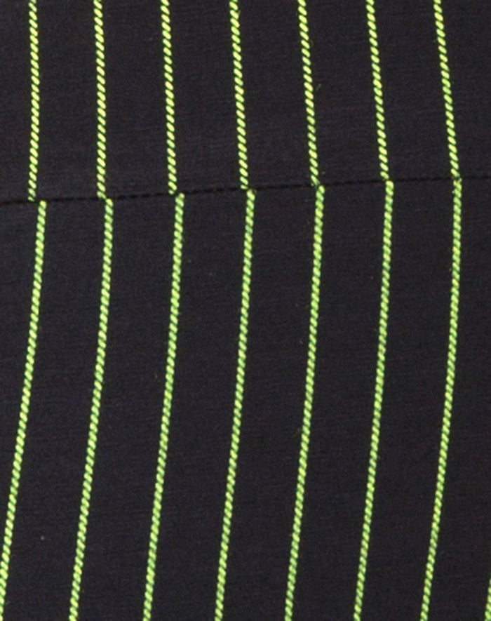 Image of Poton Cutout Unitard in Neon Pinstripe