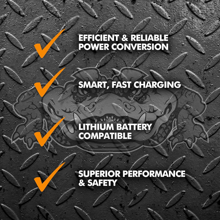 POWERMAX Benefits Graphic - Diamond Plate Power Conversion Features | United RV Parts