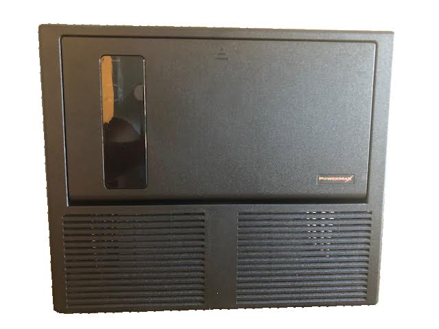 Black POWERMAX PPC-75A Power Center - Front View with LED Display Window | United RV Parts