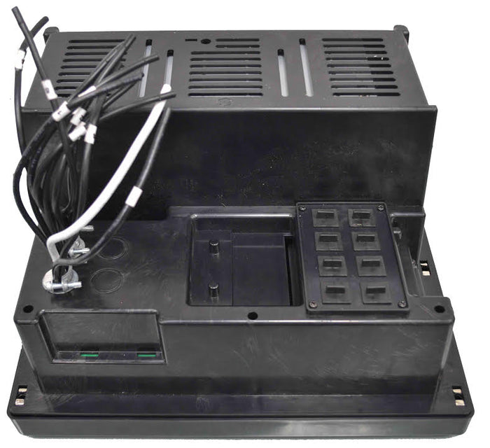 Black POWERMAX PPC-75A Power Center - Rear View with Wiring Connections | United RV Parts