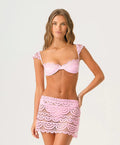 PQ Rose Maycee Lace Skirt