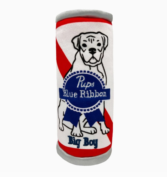 Pup's Blue Ribbon Dog Toy featuring a playful dog design, perfect for your furry friend. This toy is a great Texas themed gift, showcasing Texas Made Gifts, ideal souvenirs from Texas, and a must-have Dallas souvenir for texan gifts.