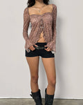 Image of Ratu Top in Mesh Vintage Paisley Pink