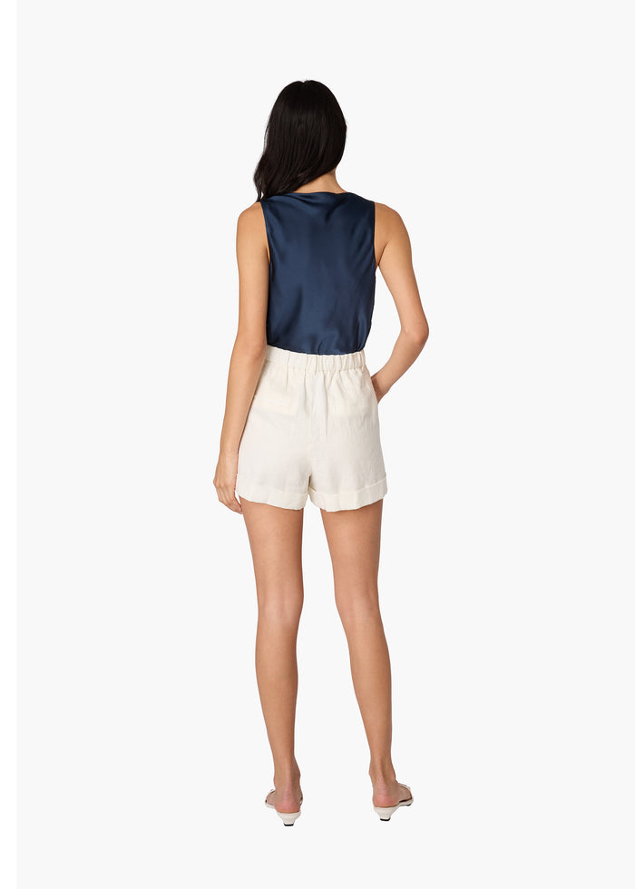 Ravi Linen Short Macadamia