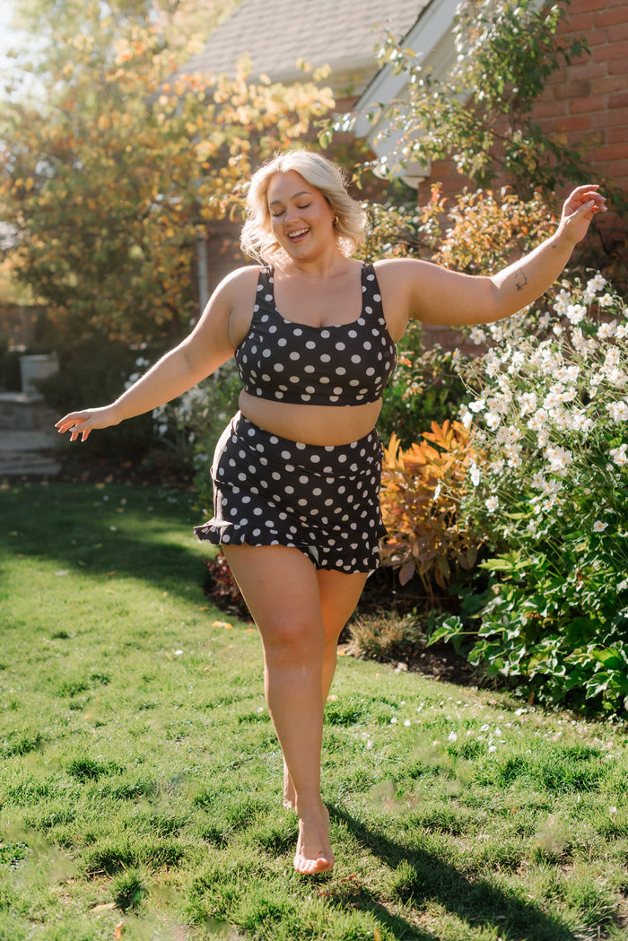Retro Dot Scoop Bralette