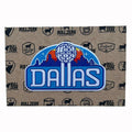 Reunion Patch featuring a colorful Dallas skyline design, perfect for personalizing denim jackets or other items. A great Texas themed gift or Dallas souvenir, ideal for anyone looking for authentic Texan gifts or souvenirs from Texas.