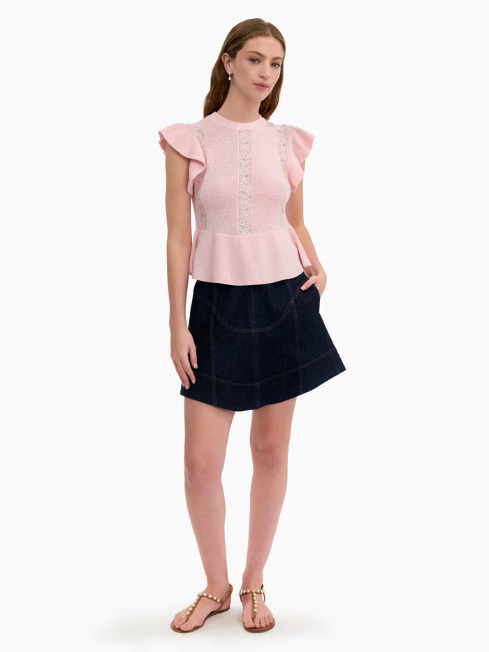 Rhea Lace Knit Sweater