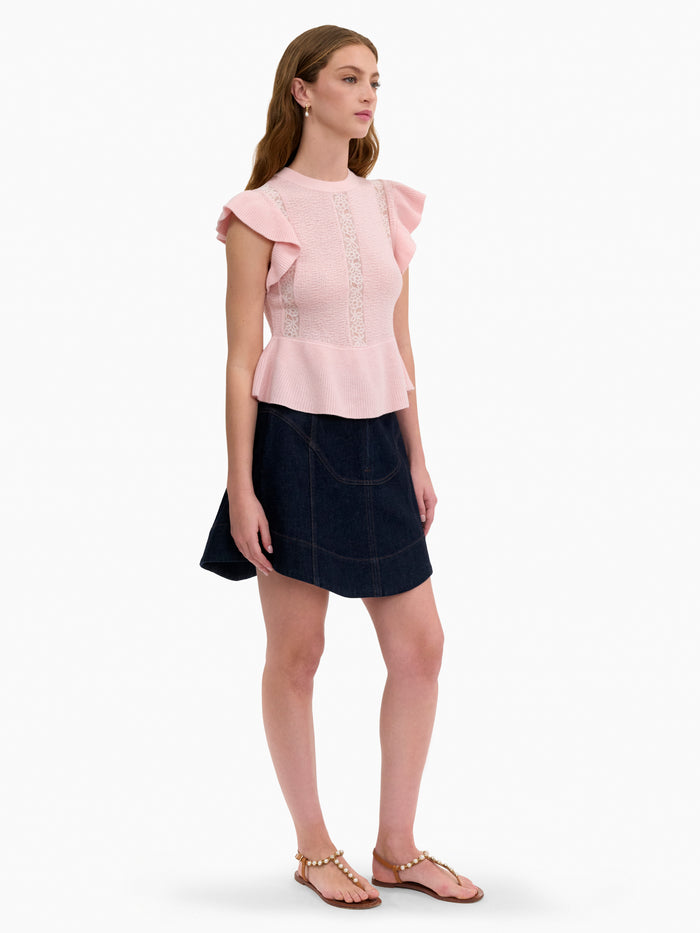 Rhea Lace Knit Sweater