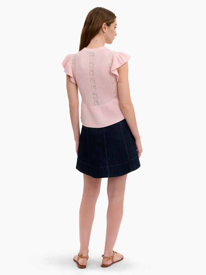 Rhea Lace Knit Sweater