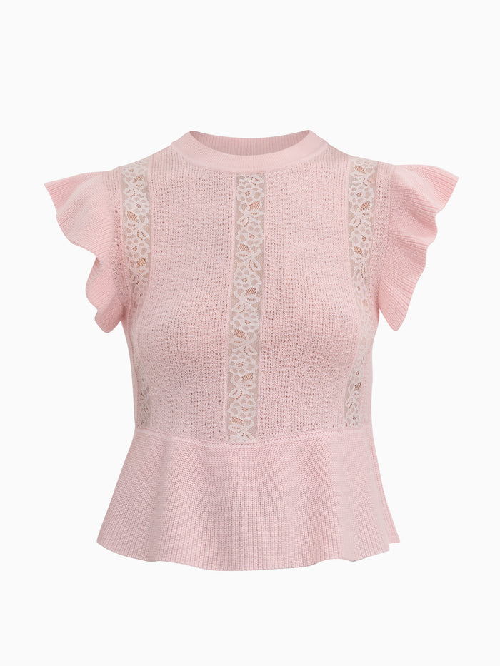Rhea Lace Knit Sweater